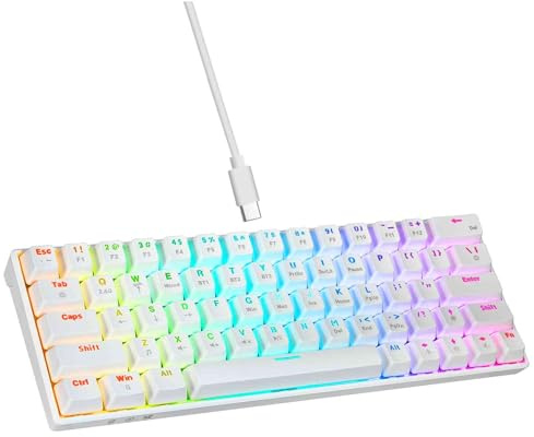 UrbanX T30 PRO Wireless RGB Gaming Keyboard for - IdeaPad Duet 5 Chromebook - 13.3 OLED 1920x1080 Touch 2in1 Tablet, BT/2.4Ghz Tri-Mode Wireless Mechanical Keyboard, Hot-Swap Linear Quiet Red Switch