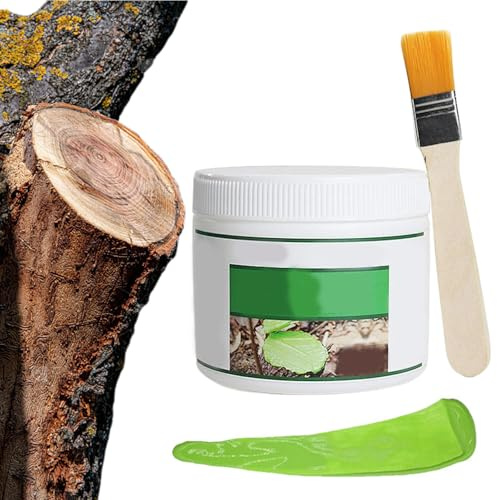 500 g träsår beskärningstätning, trädsårförband med borste, trädsårtätare helande pasta, bonsai ymppasta, snabb återhämtning av träd och bonsai beskärningstätare rotningshormon för klippning
