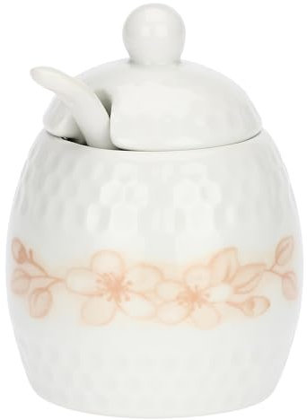 THUN - Mini zuccheriera con cucchiaino - porcellana - Collezione Bomboniera - 50 ml - 6.8 x 9.5 cm