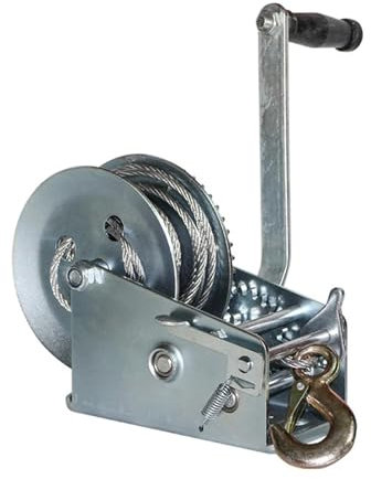 JHXHFJXZ Cabrestante Manual, cabrestante Manual de 600 a 1600 Libras, cabrestante Manual for Remolque, cabrestante de tracción con Cable de Acero Controlar con precisión el Movimiento(600lb)