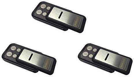 3 emisores manuales Slider + Slider S10305 TX40-868-4 para puerta de garaje con mando a distancia de 868,8 MHz, 868,95 MHz, base + Pro+, accionamiento de puerta