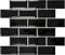 Metro Subway Mosaik Fliese Keramik schwarz für WAND BAD WC DUSCHE KÜCHE FLIESENSPIEGEL THEKENVERKLEIDUNG BADEWANNENVERKLEIDUNG WB26M-0303