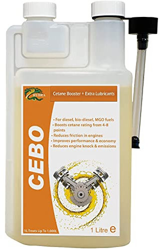 HYDRA CEBO CETANE BOOSTER 2-EHN (Ethylhexyl Nitrate) + Lubricant Diesel Treatment 1L Treats up to 1000L