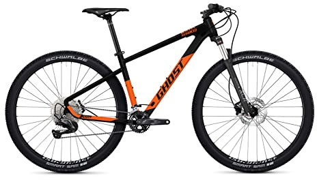 Ghost Kato Advanced 29R Mountain Bike 2022 (S/40cm, Black/Monarch Orange - Matt)