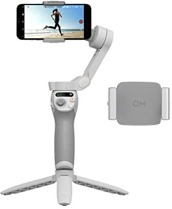 DJI OSMO Mobile SE Fill Light Combo, 3-Achsen-Stabilisierung, handlich und faltbar, Android- und iPhone-Gimbal mit ShotGuides, Smartphone-Gimbal mit ActiveTrack 6.0, Vlog-Stabilisator