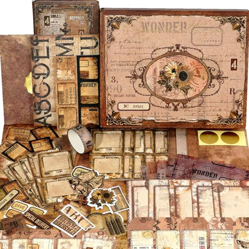 Funto Scrapbooking-Set, Die Liebesgedichte Serie - Geschichten der Begonien, Perfekt für Bullet Scrapbooking Materialien, Planner DIY Handwerk Collage