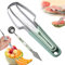 Melonenschneider 3-In-1 Wassermelonen Schneider,2025 Neu Tragbare Obstschneider Wassermelonenschneider,Küchen Zubehör Melonenschneider Edelstahl,Melonenlöffel Küchen Utensil Set