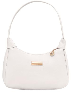 QKEPCY Bolso Mujer Bolsos de Hombro Cuero PU Pequeño Bandolera Color Sólido Bolsa Pochette Noche Trabajo Moda Diario Vida Regalo para Mujeres y Niñas
