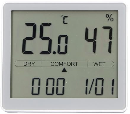 Hygromètre Numérique, Thermomètre D'intérieur, Thermomètre D'ambiance et Jauge d'humidité pour Chambre de bébé, Terrarium, Incubateur