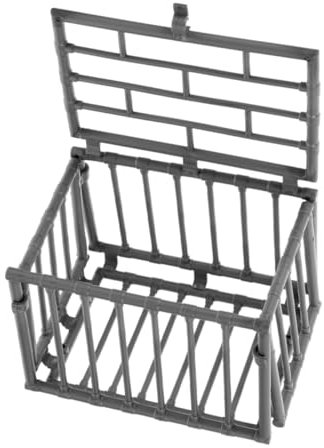 Yardwe Jouets de clôture de Corral Cage Hamster Miniature décoration Accessoire Miniature de Ferme Tapis de Jeu Cage pour Chien Petite Cage pour Hamster Cage pour Petits Animaux Plastique
