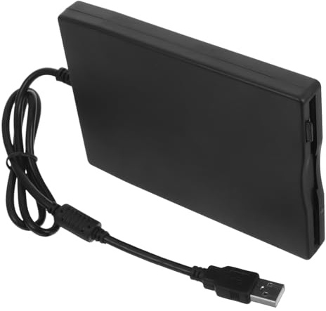 DIYEAH Unidad de Disco Flexible Externa USB 3.5 Portátil para Computadora Portátil y Pc, Convertidor Rápido sin Instalación, Compatible con Windows, Diseño Compacto Negro