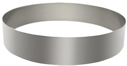 10 Inch Round-6cm High Stainless Round Molding Ring, Mousse and Pastry Baking Mold, Cake Baking Decoration Accessary for Cooking Crumpets Pastry Mousse Desserts