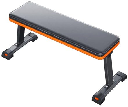 Hantelbank, Klappbarer Fitnessstuhl, Flachbank Aus Stahl For Zuhause, Geeignet For Ganzkörpertraining Im Home-Fitnessstudio, Belastbar 250 Kg