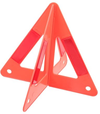 Vaguelly 1 Set Señal Reflectante de Carretera Triángulo de Advertencia para Emergencias en Vehículos Efecto de Seguridad Liviano y Durable para Construcción y Asistencia en Carretera