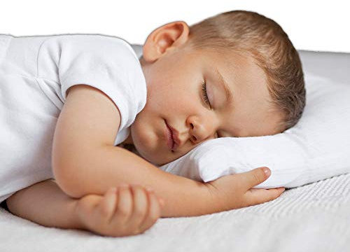 Pure Latex Wave Naturlatex Baby-Kopfkissen, 30 x 40 cm, mehrfach perforiert & wabenförmig, antiallergisch & hypoallergen – Abnehmbarer Bezug aus 100% Baumwolle