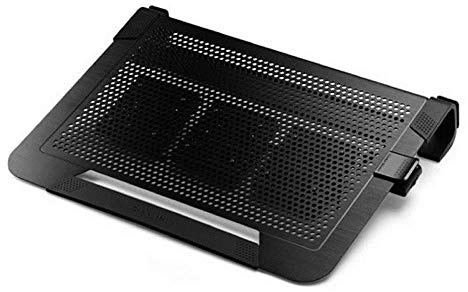 Cooler Master NotePal U3 PLUS Laptop Cooler Base di Raffreddamento - 3 Ventole Regolabili da 80mm, Custodia Protettiva per Trasporto, Struttura Ergonomica in Alluminio - Nero