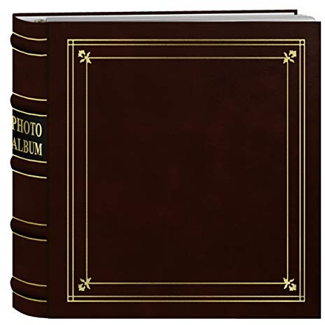 Pioneer - Album Fotografico con 200 Tasche, Rilegatura ad Anelli, Copertina in Cuoio rigenerato Bordeaux con Inserti Dorati, per Stampe da 10,2 x 15,2 cm