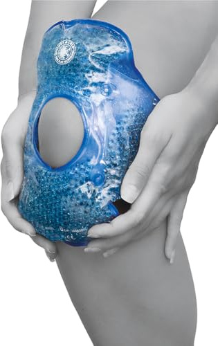 BIOSYNEX - Impacco Gel Termico Riutilizzabile per Ginocchio - Riscaldante o Refrigerante - Allevia i Dolori Articolari, Infiammazione, Artrosi, Distorsioni