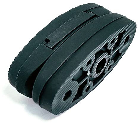 Fermo a calamita ovale composto da 2 pezzi per persiana e scuri 94PAF7 - Nero