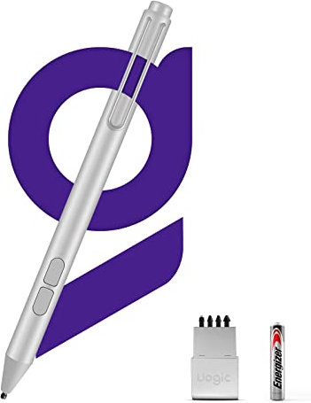 Uogic Penna Stilo per Microsoft Surface, Penna Surface [aggiornato] 4096 sensibilità alla Pressione, Palm Reject, Compatibile con Surface PRO X/9/8/7/6/5/4, Surface Laptop/Book/Go/Studio