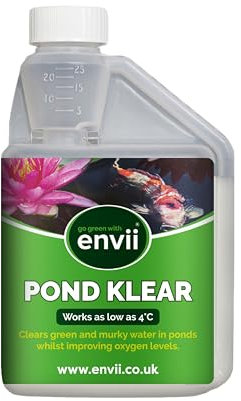 envii Pond Klear - Clarificador Agua y Bacterias Limpiador Estanque - Tratamiento de Agua Verde - Trata 10.000 litros