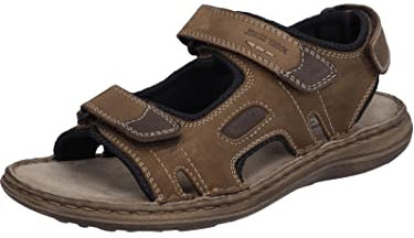 Josef Seibel Herren Trekking Sandalen Vincent 08,Weite G (Normal),Outdoorsandalen,sportsandalen,Sommerschuhe,braun-Kombi,43 EU
