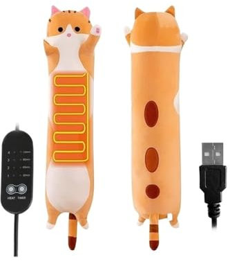 EUYIMOMO Almohadilla térmica menstrual Almohadilla térmica USB, almohada calentada, cojín trasero, calambres menstruales, alivio del dolor de cuello y hombros, compresa caliente, almohadilla suave for