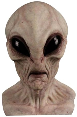 Masque Alien en Latex Réaliste - Intégral pour Hommes et Femmes - Halloween, Fête, Carnaval, Cosplay