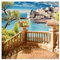 STYLER Glasbild Cinque Terre 30 x 30 cm I Wandbild Bild Glas modern Küche Wohnzimmer Schlafzimmer Badezimmer I Italien mediterran Meer Natur Set | verschiedene Motive