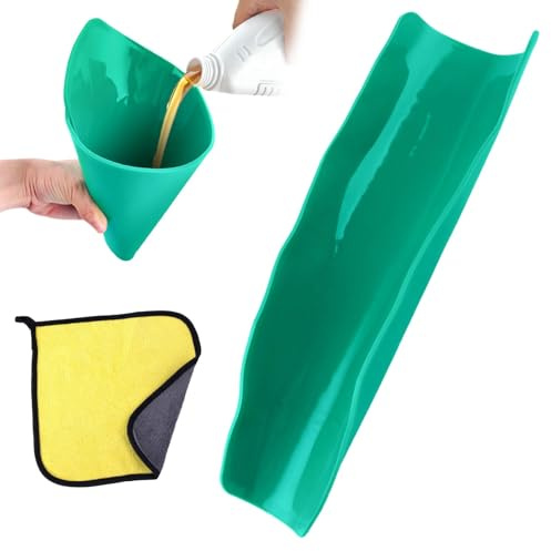 SPEEDWOX Flexible Draining Tool Funnel Flexible Oil Draining Funnel Tool Foldable Flexibles Free Oil Filter Reusable General Oily Change Drain Tool for Automotive Use, Gasoline and Other Liquids