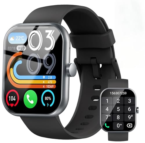 Fempoin Smart Watch for Men Women 2025, 1.96 HD Watch with Make/Answer Call, IP68 Waterproof Smartwatch with 110+ Sports, Fitness Tracker, SpO2 Heart Rate Sleep Monito