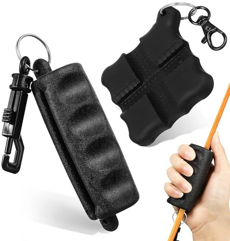 Sewroro Arrow Puller Sturdy Arrow Gripper Removal Tool with Key Ring 2pcs for Archery Rubber Black Safe to Use Wide Compatibility