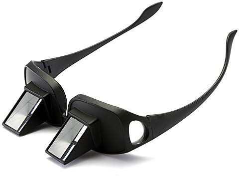 NYKKOLA Lazy Glasses Bed Prism Glasses Horizontal Reading Spectacles 90° Vision Neck Protection Prism Glasses for Bedridden Lying Down Reading and Watching TV/Mobile Phone in Bed