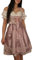 Golden Trachten Dirndl Set Trachtenkleid Pastelviolett fein geblümt Gr 34 bis 42 522GT (40)