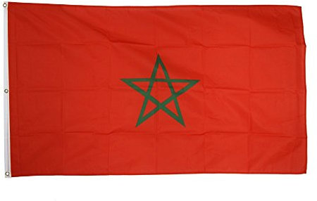 Flaggenfritze Premiumqualitäts-Fahne/Flagge Marokko - 150 x 250 cm + gratis Sticker, XXL-Fahne