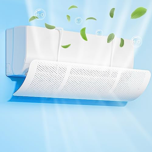 Deflettore per Condizionatore Universale, Regolabile Parabrezza Aria condizionata Scudo del condizionatore Freddo/Calda, per casa/Ufficio,Anziani, Neonati, Donne in Gravidanza