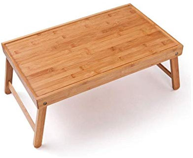 Hopfällbart bord, frukostbricka Sängbrickabord med hopfällbara ben, laptopbordssnackbricka för att äta läsning