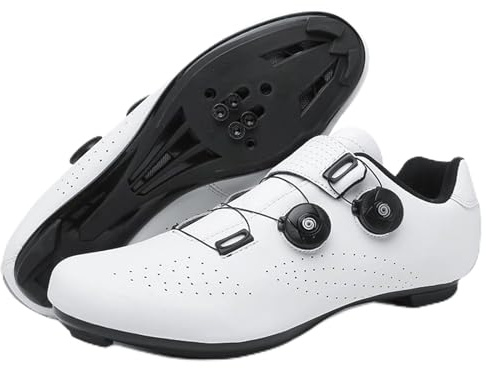 NGARY Chaussures à Vélo pour Hommes Chaussures de Cyclisme Compatibles avec Look SPD SPD-SL Delta Cleats Chaussures de Route en Extérieur