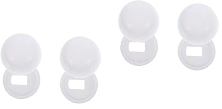 jojofuny 4 Paare Zubehör für Toilettensitze Schrauben Toilettenkappenabdeckungen Bidet-WC Maschine Halter Fänger klodeckel toilettendeckel Bolzenkappe engste Werkzeugbolzenabdeckung Plastik