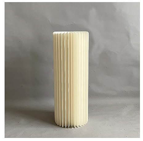 GLFNB Soporte de Pedestal de exhibición de columnas de Papel Plegables, Soporte de Pedestal cilíndrico de cartón para decoración de Fiestas, Soporte de Flores de Pilar Romano para Mesa de postres