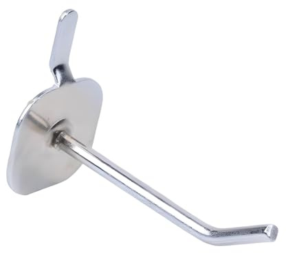 Sharplace 10 Ganchos para Panel Perforado, Herrajes Resistentes, Organizadores de Paneles Perforados, Ganchos para Estantes de Supermercado, Oficina, Comercio, 6,9 cm