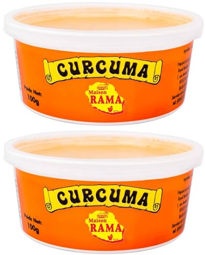 MAISON RAMA - Ile de la Réunion - Epices : (Lot de 2, Curcuma en pot 100g)