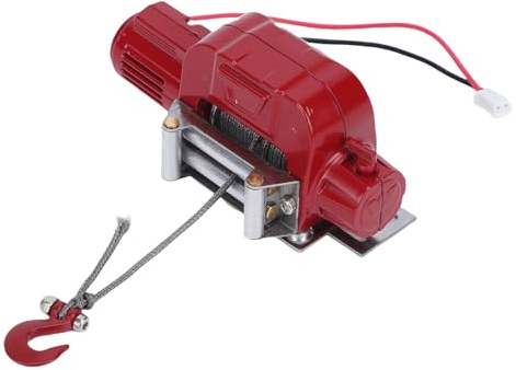 RiToEasysports Treuil électrique RC en Alliage, Moteur simulé pour Voiture sur Chenilles 1/10 RC, Fonctionnement Authentique, Construction Métallique à Haute Résistance, Modèle de Châssis à échelle