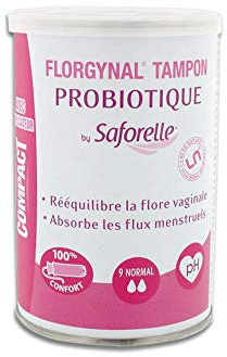 Saforelle Tampones probióticos compactos de Florgynal 9 normal 5.02