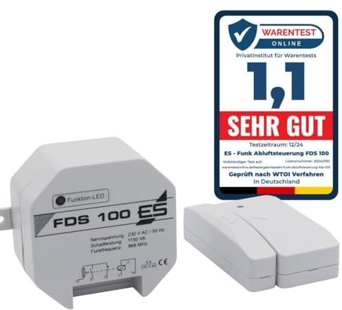 Schabus 300268 FDS 100 Funk-Dunstabzugssteuerung, mit TÜV und Dibt-Zulassung (Ü- Zeichen)