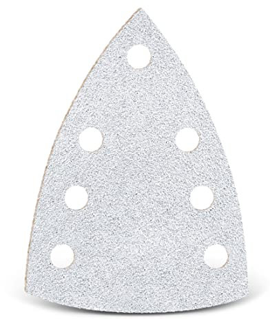 MENZER White Klett-Schleifblätter, 150 x 100 mm, 7-Loch, f. Deltaschleifer, Normalkorund (50 Stk.) K40