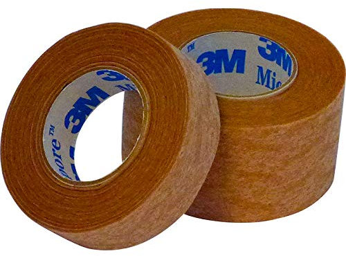 3M-Micropore Mikroporen-Tape, hautfarben, 1,25 cm x 9,1 m & 2,5 cm x 9,1 m, D471