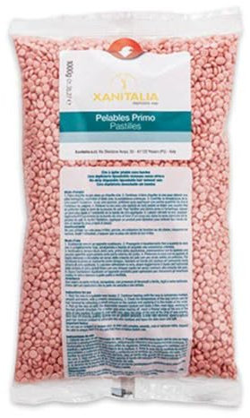 Xanitalia Cera Brasiliana In Perle Per La Depilazione Di Tutto Il Corpo Senza L'utilizzo Di Strisce, Rosa, 1 KG