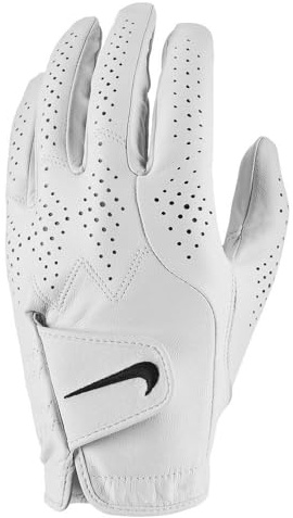 NIKE GOLF GLOVES MENS TOUR CLASSIC IV WHITE L/H - M-L