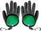 PSOWQ wasserdichte Angelhandschuhe 2 Stück Stichfeste, bissfeste und wasserdichte Handschuhe mit Magnetverschluss für sicheres Handling von Raubfischen wie Hecht